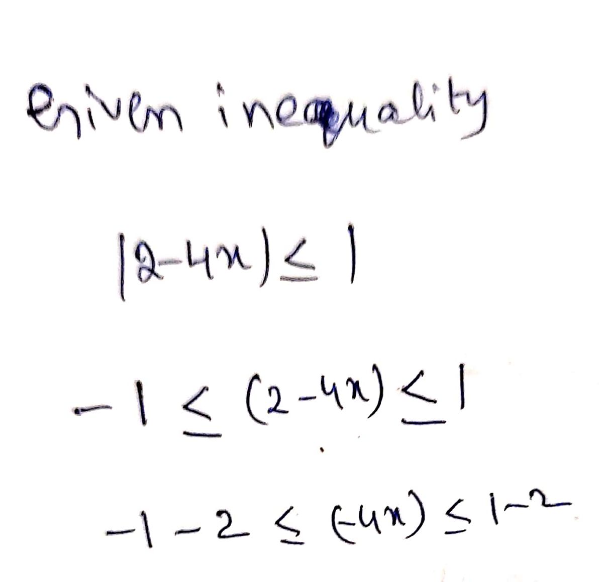 Algebra homework question answer, step 1, image 1